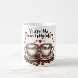 Du är Cream till mitt kaffe Kaffemugg