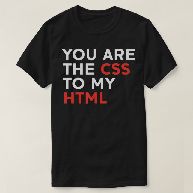 Du är CSS till min HTML T Shirt (Design framsida)