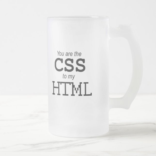 Du är CSSEN till min HTML Frostat Ölglas (Höger)