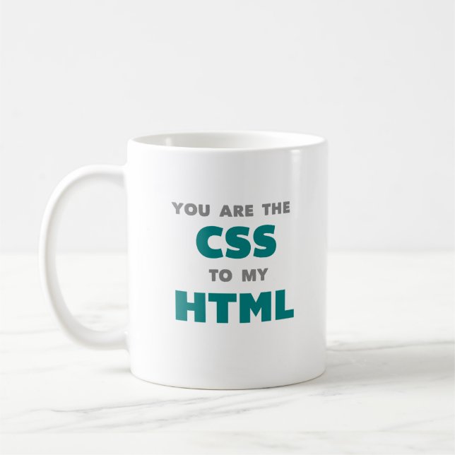 Du är CSSEN till min HTML - kaffemugg (Vänster)