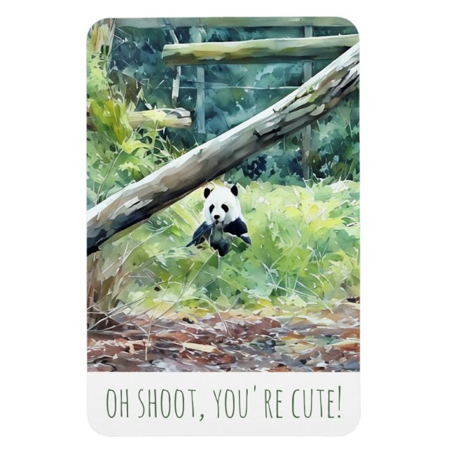 Du är Cute Panda Magnet (Vertikal)