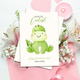 Du är Cutest Dinosaur Alla hjärtans dag Julkort