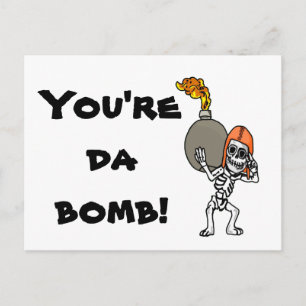 Du är Da Bomb! vykort