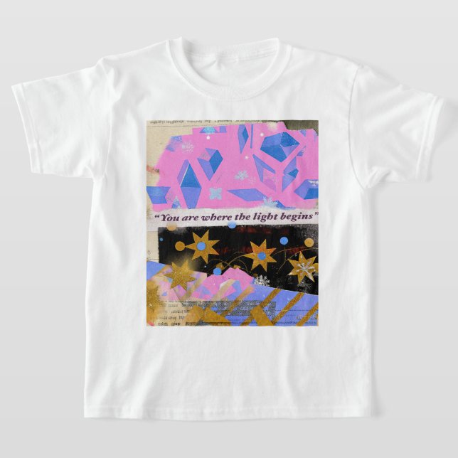 Du Är Där Ljuset Börjar T Shirt (Laydown)
