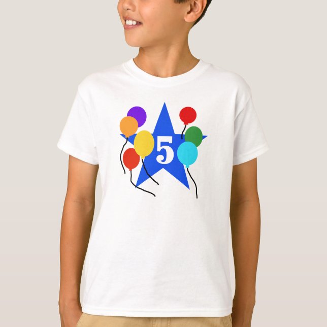 Du är den 5th födelsedagen för stjärnan t-shirt (Framsida)