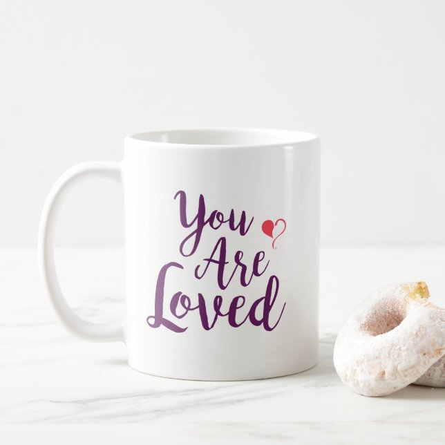 Du är den älskade muggen kaffemugg (Med munk)