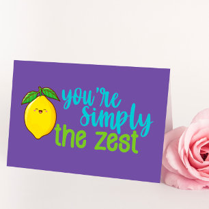 Du är den bästa citronpun kawaii kort