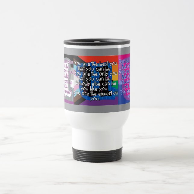 Du är den bästa du (Pride) Mugg (Center)