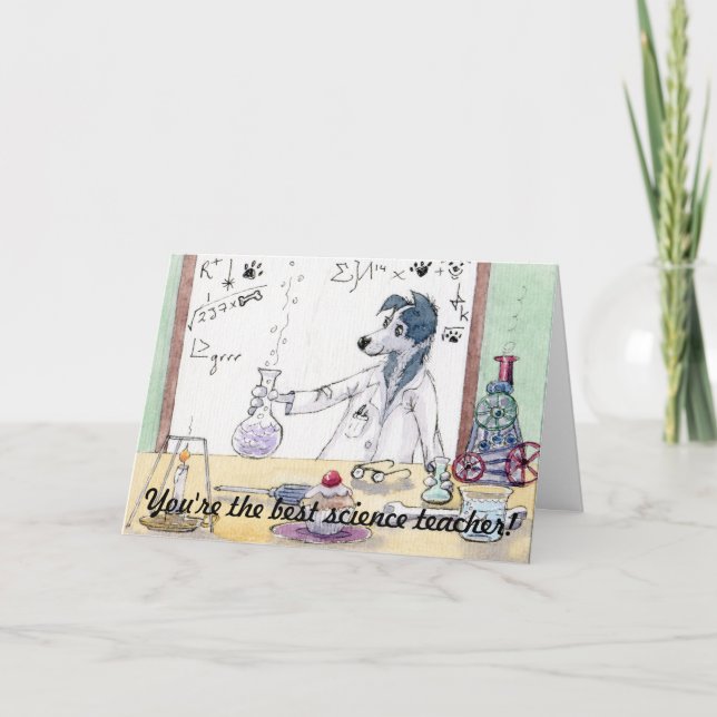 Du är den bästa forskarläraren - tack för ditt kor kort (Framsida)