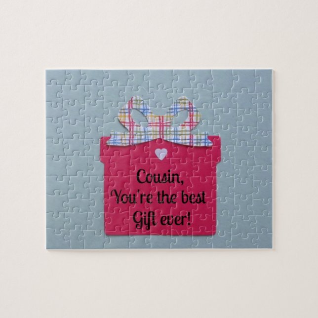 Du är den bästa gåvan någonsin! pussel (Horisontell)