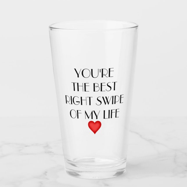 Du är den bästa högerna av mitt liv Alla hjärtans Glaskopp (Framsida)