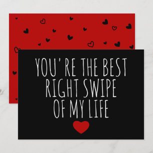 Du är den bästa högerna av mitt livs presentkort julkort