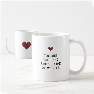 Du är den bästa högerna i mitt liv Alla hjärta Kaffemugg