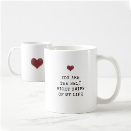 Du är den bästa högerna i mitt liv Alla hjärtans. Kaffemugg