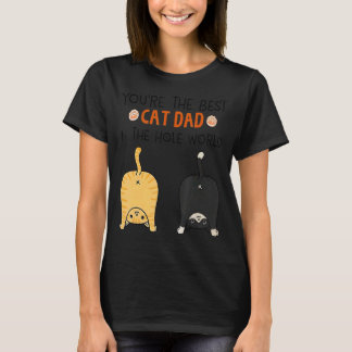 Du är den bästa kattpappan i hela kattvärlden t shirt