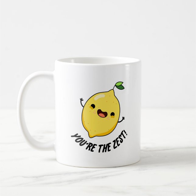 Du är den bästa Lemon Pun Kaffemugg (Vänster)