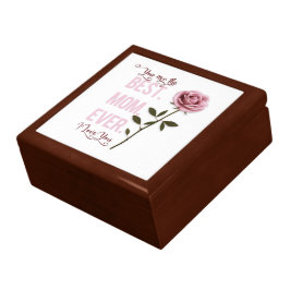 Du är den bästa Mamma någonsin Mors dag Rosa ros Minnesask