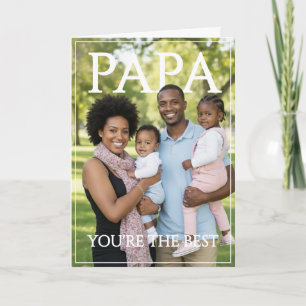 Du är den bästa PAPA Foto Fars Dag Helgkort