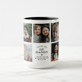 Du är den bästa (Pappa/annan) 7-foto collage Mugg