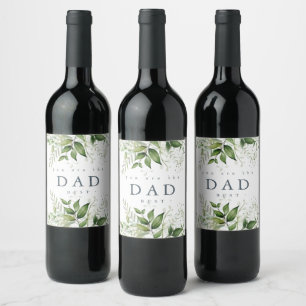 Du är den bästa Pappa Greeny-Vilden Vinflaska Etikett