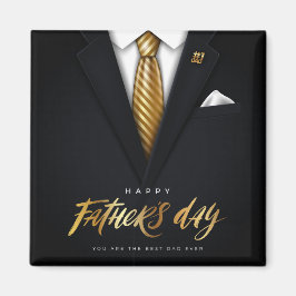 Du är den bästa Pappa någonsin i Svarta Guld Fars Magnet