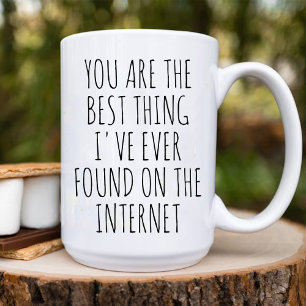Du är den bästa Sak som jag hittade på Internet-lj Kaffemugg