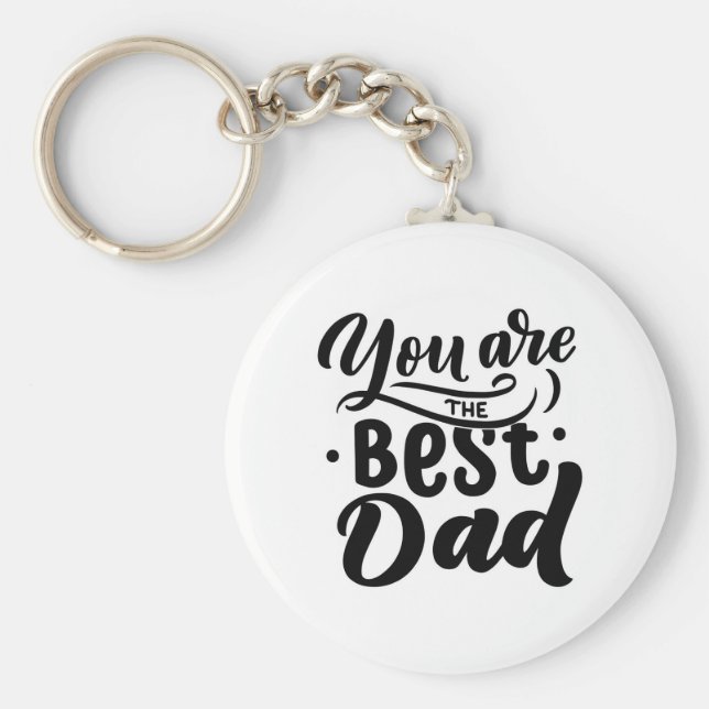 Du är den bästa Svarta Coolan i Pappa, Fars dag Nyckelring (Framsidan)
