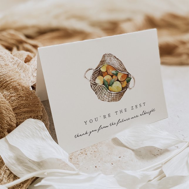 Du är den Citron Bröllopsfest Tack Kort (Skapare uppladdad)