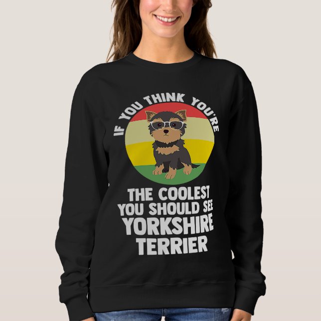 du är den coolaste du yorkshire terrier yorkshire t shirt (Framsida)