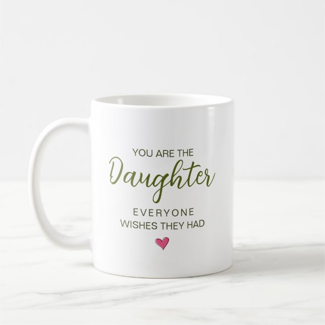 Du Är Den Dotter Som Alla Önskar Att De Hade Kaffemugg (Vänster)