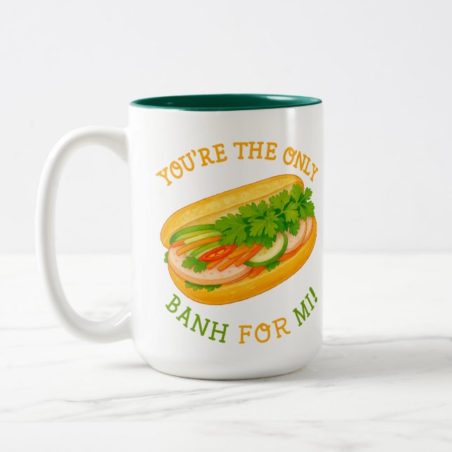 Du är den enda Banh för Mi! Två-Tonad Mugg (Vänster)