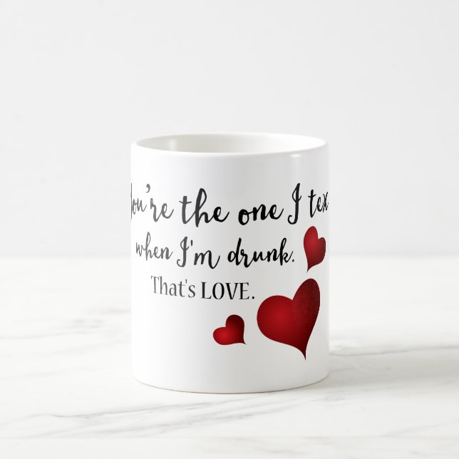 Du är den enda nolla Valentine Kaffemugg (Center)