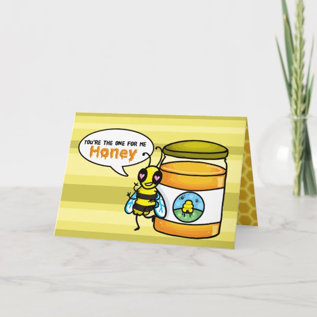 Du är den för mig Honey bikort Kort (Framsida)