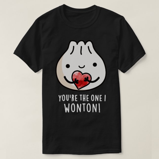 Du är den jag undrar, maten Dimsum Pun 1 T Shirt (Design framsida)