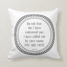 Du är den min svartvita scripturen kudde