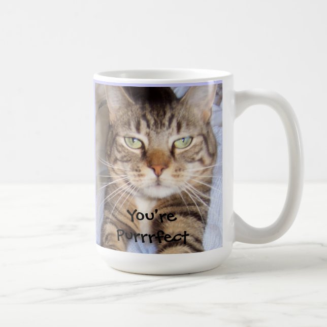 Du är den Purrrfect muggen Kaffemugg (Höger)
