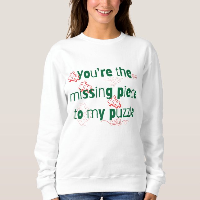 Du är den saknade biten i mitt pussel Par Citat T Shirt (Framsida)