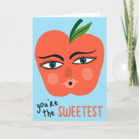DU ÄR DEN SÖTASte Whimsical Apple Frukt Söt 