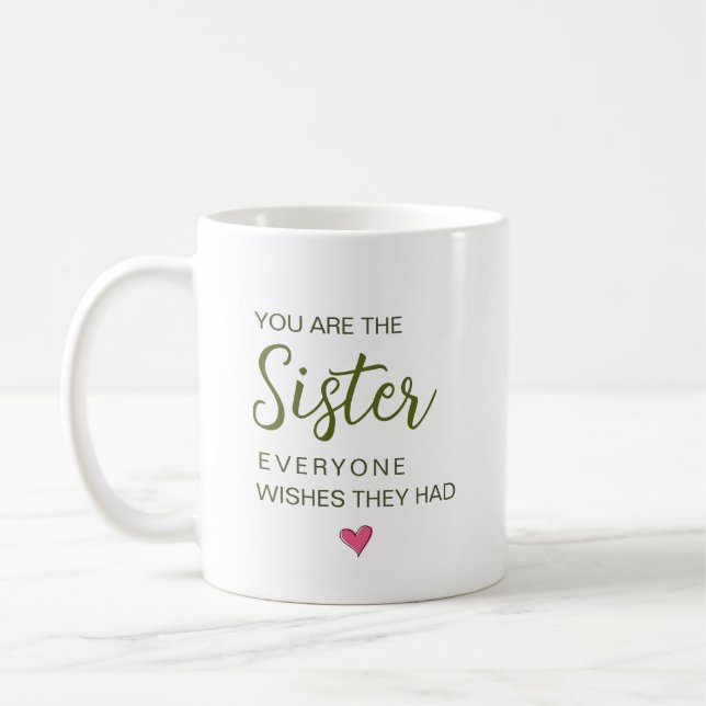 Du Är Den Syster Alla Önskar Sig Kaffemugg (Vänster)