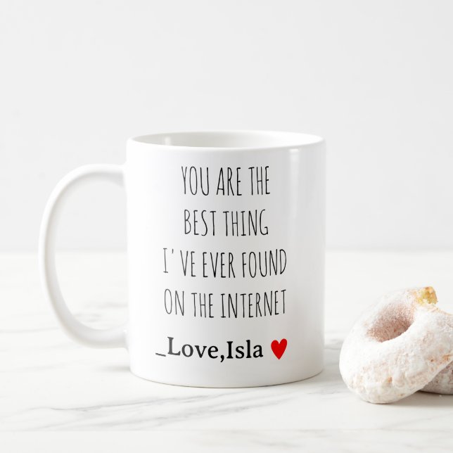 Du är det bästa jag har hittat på internet kaffemugg (Med munk)