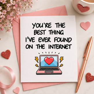 Du Är Det Bästa Jag Någonsin Hittat På Internet Tack Kort