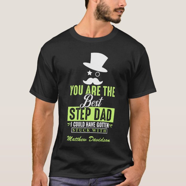 Du är det bästa steget Pappa T-Shirt (Framsida)