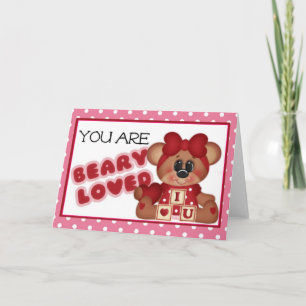 Du är det Beary älskade valentinhälsningkortet Helgkort
