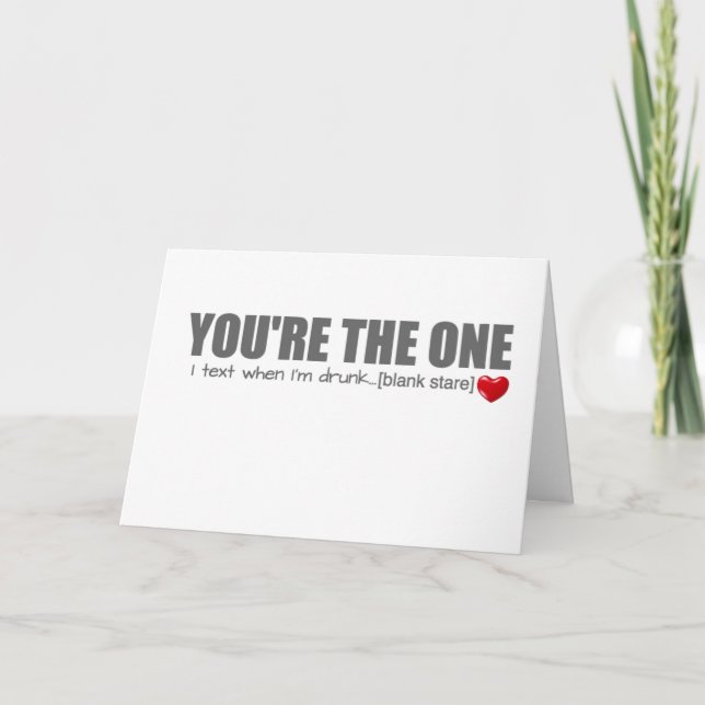 Du är det ett valentines daykortet helgkort (Framsida)