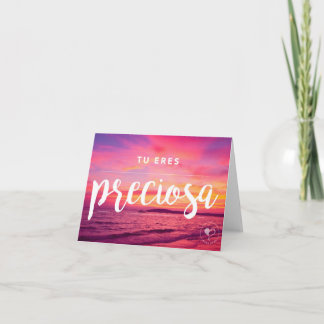 Du är det härliga spanska Notecard W. kuvertet Tack Kort