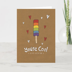 Du är det kalla valentineskortet helgkort