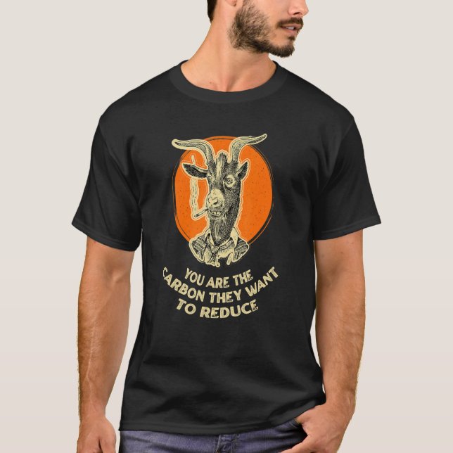 Du är det kol som de vill reducera roligt Sarca T Shirt (Framsida)