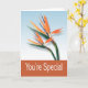 Du är det speciella hälsningkortet kort (Yellow Flower)
