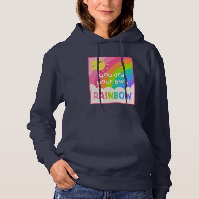 Du är din egen regnbåge t shirt (Framsida)