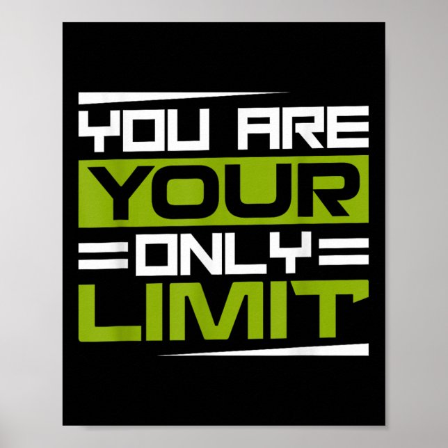 Du Är Din Enda Gräns, Inspiration Och Motivation Poster (Framsidan)